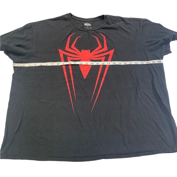Marvel Spiderman Men's Tee Shirt Short Sleeve Crewneck Black Red Size 2X - Picture 5 of 6